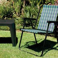 Kit 2 Cadeira De Praia Varanda Xadrez Em Aço 110 Kg Verde Mor - 6