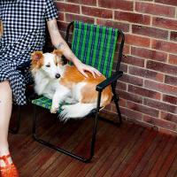 Kit 2 Cadeira De Praia Varanda Xadrez Em Aço 110 Kg Verde Mor - 8