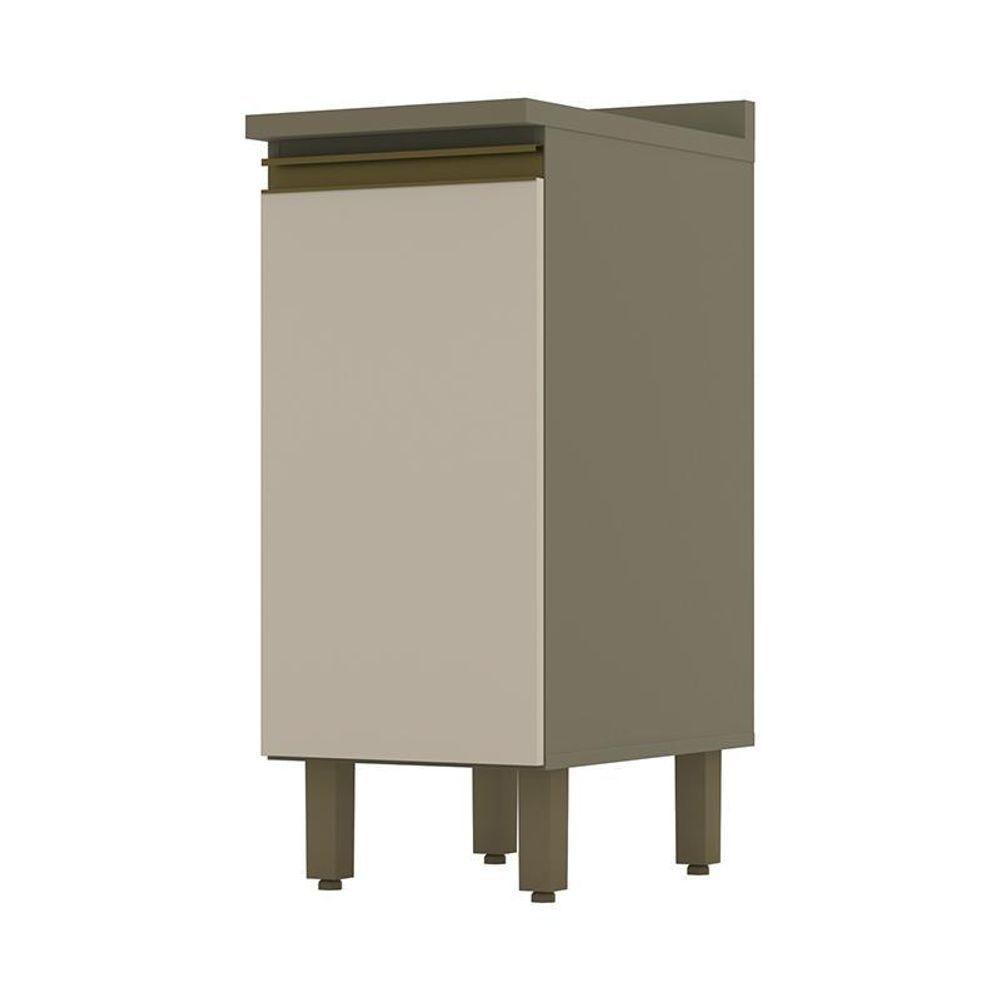 Balcão 1 Porta 35cm Duna-cristal Com Tampo Connect - Móveis Henn Duna-cristal - 1