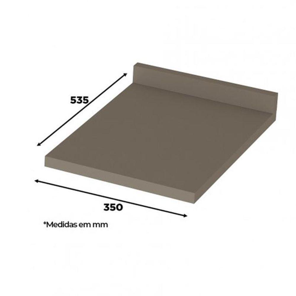 Balcão 1 Porta 35cm Duna-cristal Com Tampo Connect - Móveis Henn Duna-cristal - 5