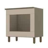 Balcão Forno Embutir Connect Duna-cristal Com Tampo Cooktop - Móveis Henn Duna-cristal - 1