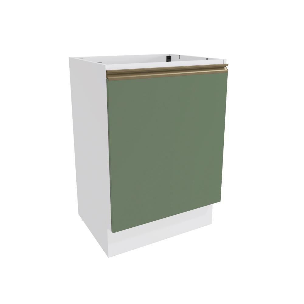 Balcão Celeste Kappesberg 100% Mdf 1 Porta Branco/verde 60cm - 1