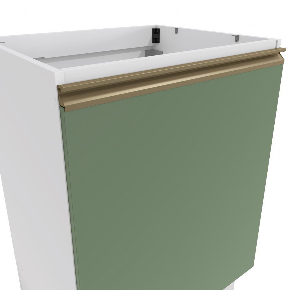 Balcão Celeste Kappesberg 100% Mdf 1 Porta Branco/verde 60cm - 3