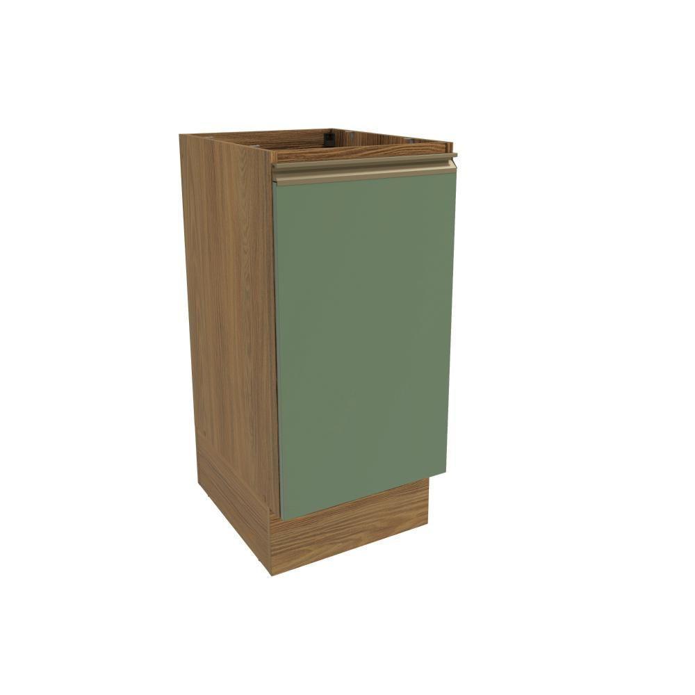 Balcão Celeste Kappesberg 100% Mdf 1 Porta Nogueira/verde 40cm - 1