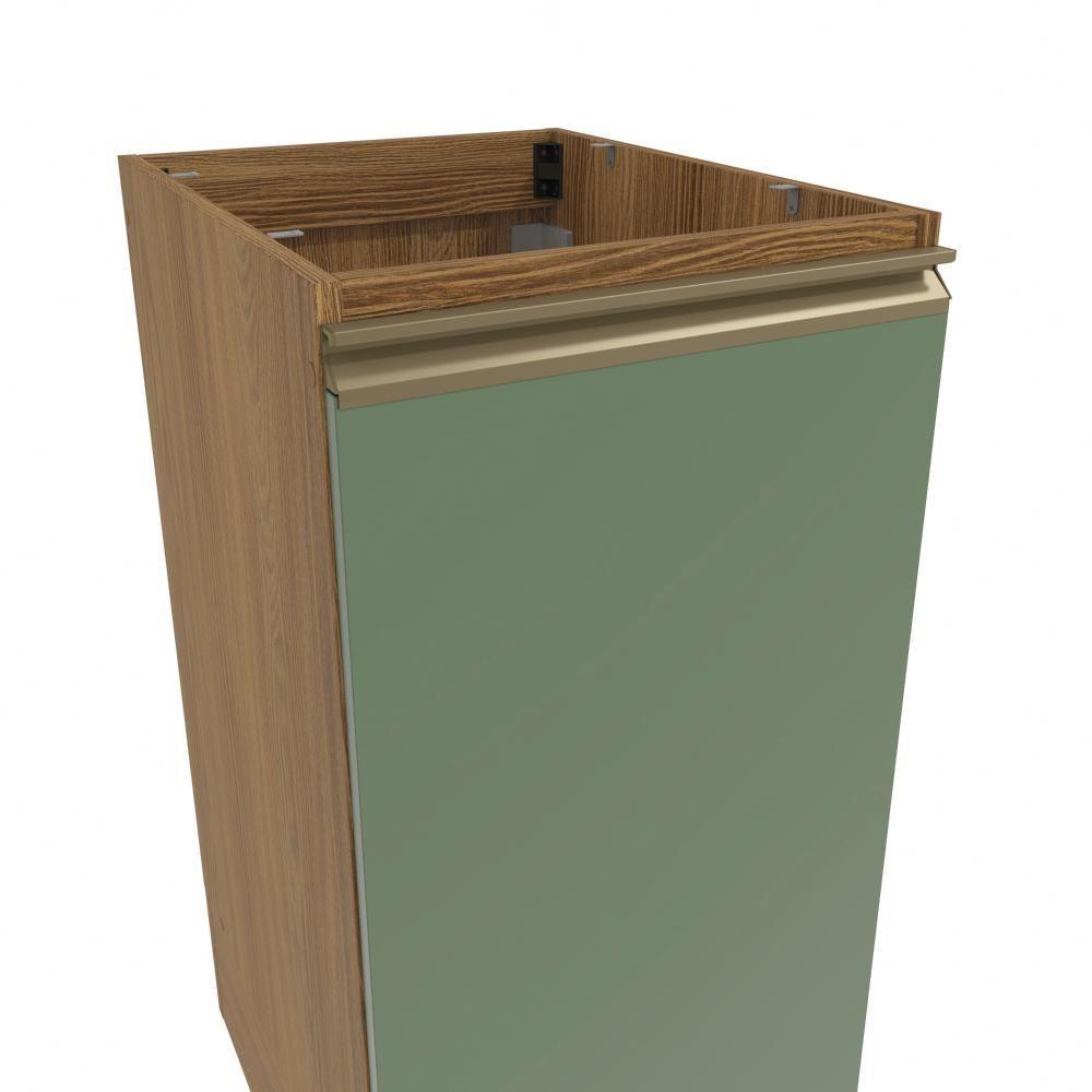 Balcão Celeste Kappesberg 100% Mdf 1 Porta Nogueira/verde 40cm - 4