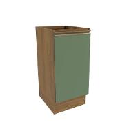 Balcão Celeste Kappesberg 100% Mdf 1 Porta Nogueira/verde 40cm - 1