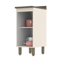 Balcão 1 Porta 35cm Off White-duna Com Tampo Connect - Móveis Henn Off White-duna - 2