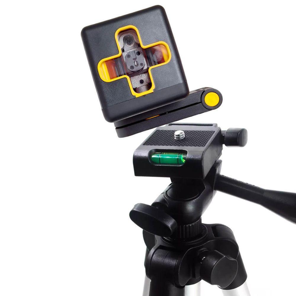 Kit Mini Nível Laser 20m Com Tripé 2 Linhas E Bateria Recarregável - 6