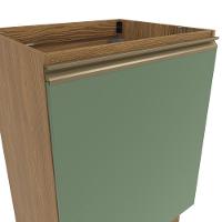 Balcão Celeste Kappesberg 100% Mdf 1 Porta Nogueira/verde 60cm - 3