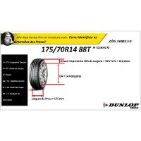 Pneu Aro 14 Touring 175/70 Dunlop Preto - 5