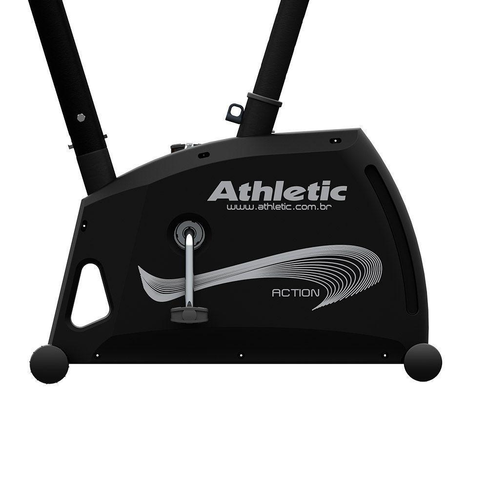 Bicicleta Ergométrica Vertical Athletic Action Magnética 8 Níveis 140kg Suportados Silenciosa E Confortável - 8