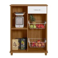 Balcão Fruteira Notável Belize New 1 Porta 1 Gaveta Freijo/branco - 5