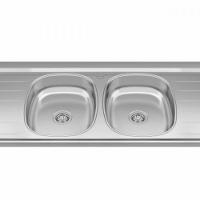 Bacia Inox Com 2 Cubas 1,60x0,53 Duranox Inox - 2