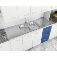 Bacia Inox Com 2 Cubas 1,60x0,53 Duranox Inox - 4