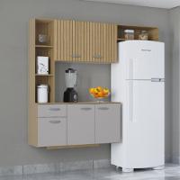 Cozinha Poquema Suspensa Com Balcão Isis Damasco/off White - 1