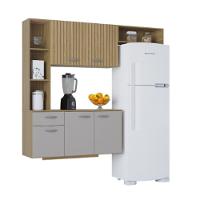 Cozinha Poquema Suspensa Com Balcão Isis Damasco/off White - 3