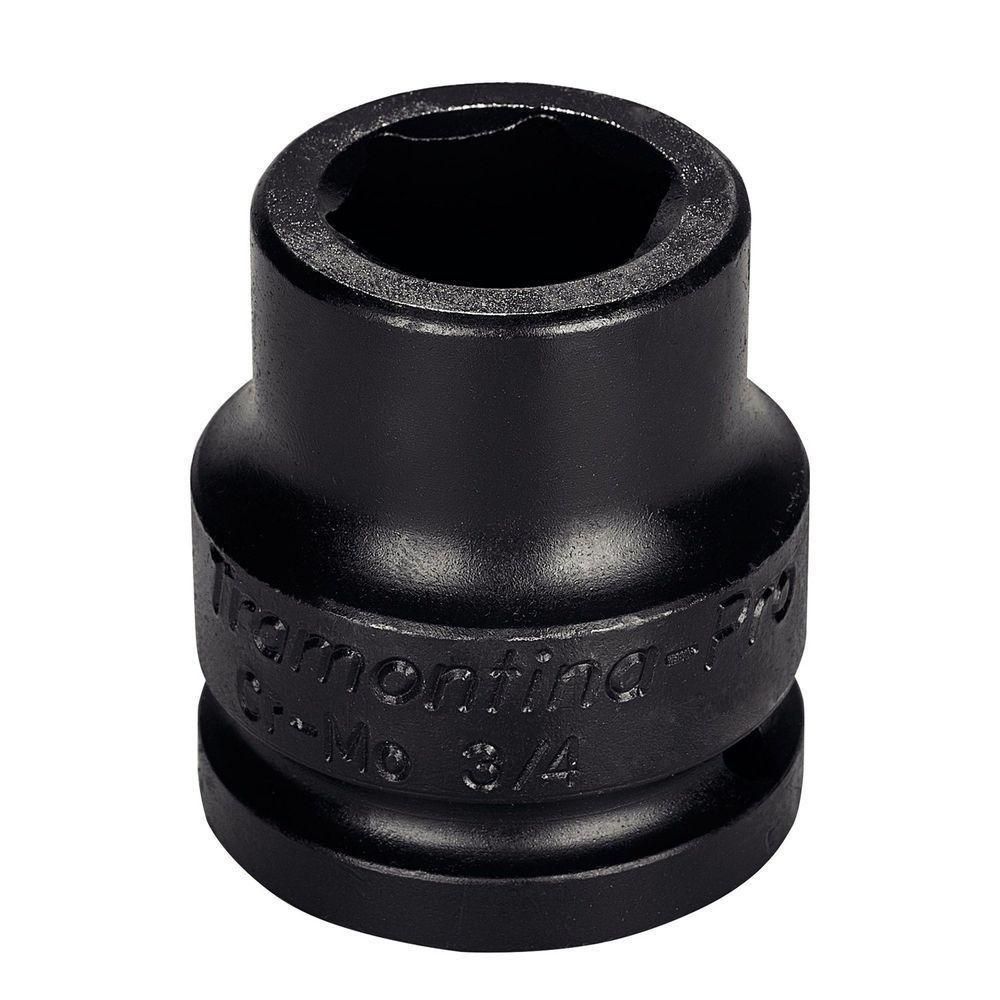 Soquete De Impacto Sextavado Em Aço Cromo Molibdênio 27 Mm - Encaixe 3/4'' Tramontina Pro Tramontina - 1