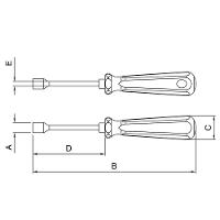 Chave De Fenda Canhão Em Aço Cromo Vanádio 9/16" X 125 Mm Tramontina Pro Tramontina - 2