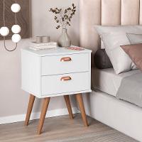 Mesa Cabeceira Quarto Janus Branco - 1