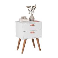 Mesa Cabeceira Quarto Janus Branco - 3