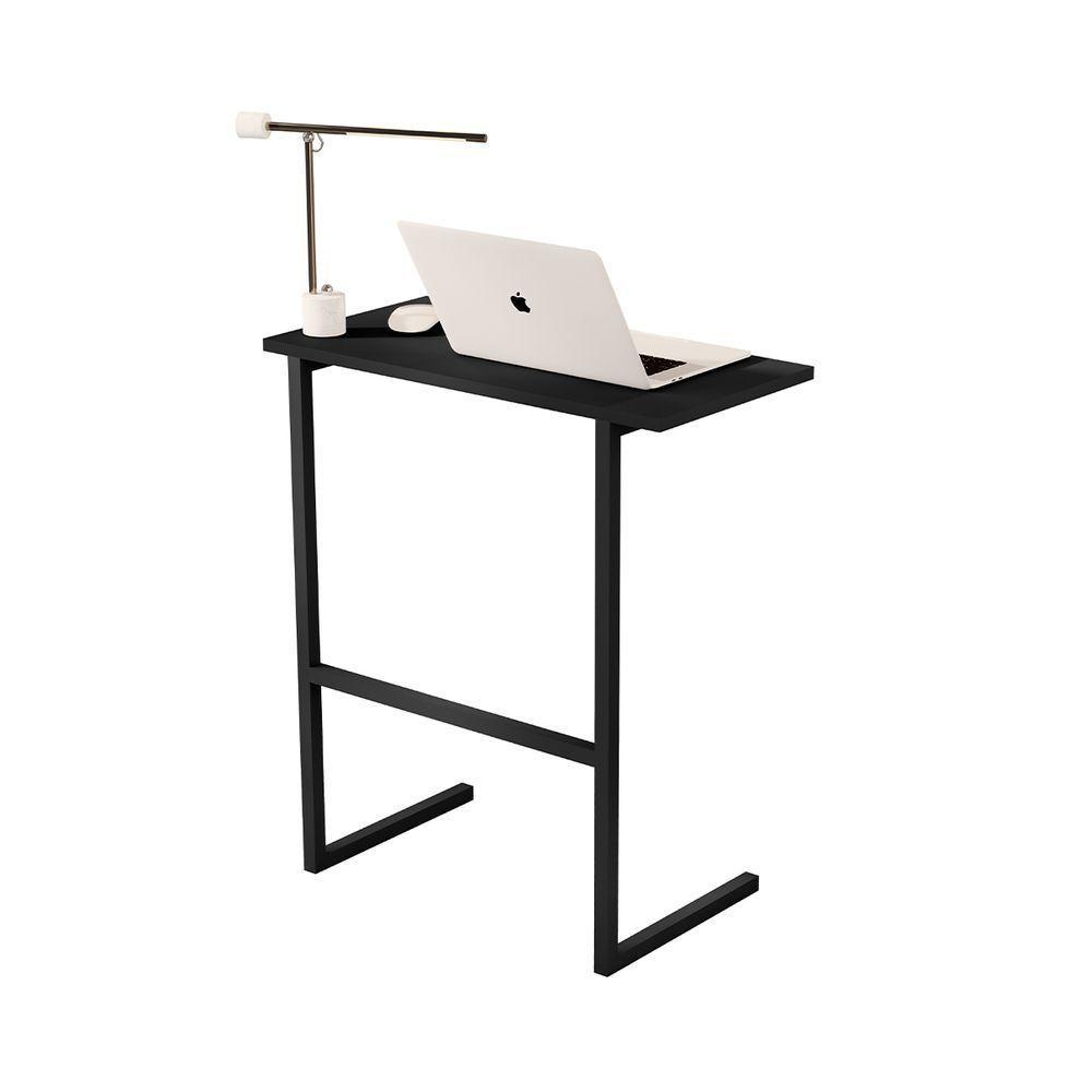 Mesa Notebook Escritório Sala Thor Preto - 3