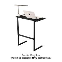 Mesa Notebook Escritório Sala Thor Preto - 2
