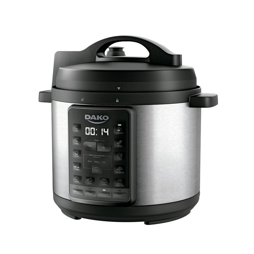 Panela De Pressão Dako 1000w 6l Multifunções Preto 110V - 1