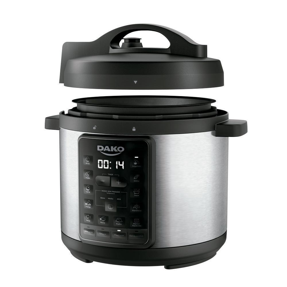 Panela De Pressão Dako 1000w 6l Multifunções Preto 110V - 2