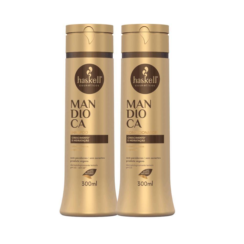 Kit Hidratação E Fortalecimento Mandioca Haskell 300ml - 2
