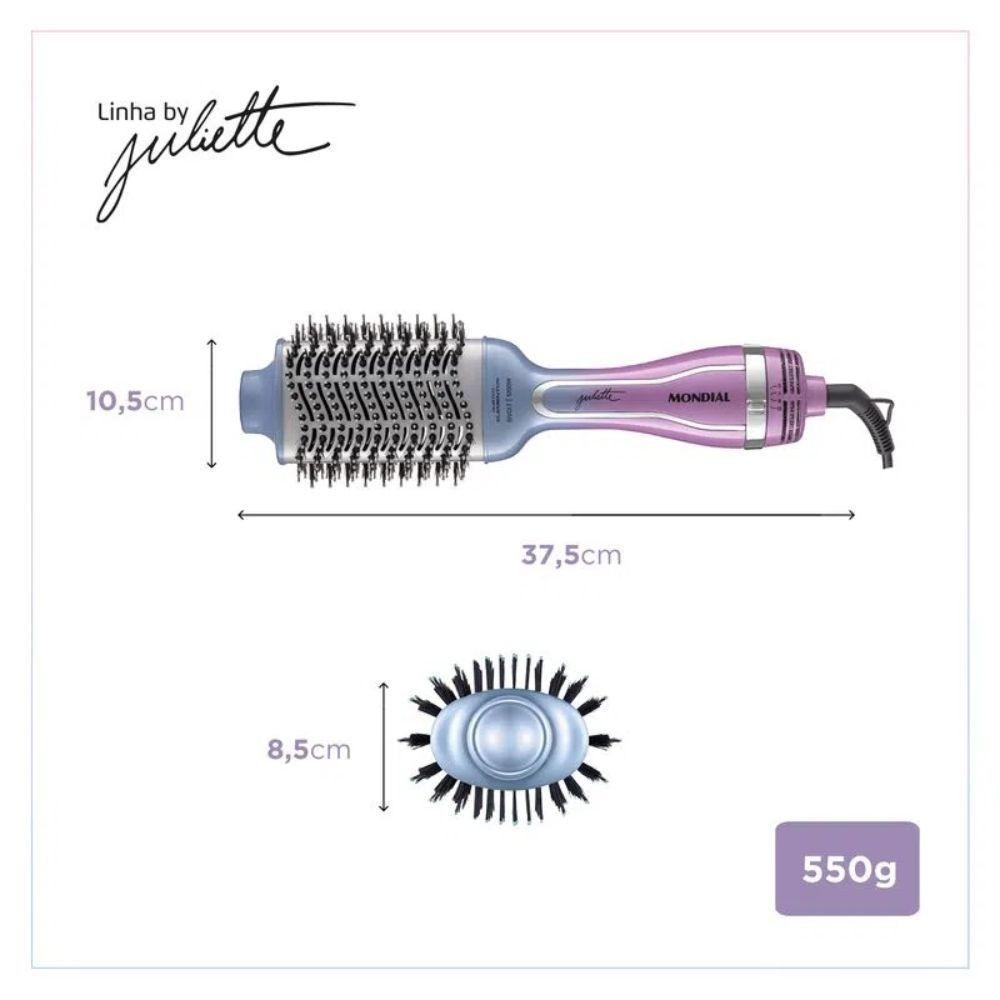 Escova Secadora Mondial By Juliette ES-JU-03 Azul/Rosa Bivolt - 2