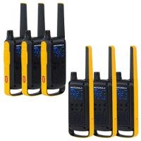 Kit 6x Rádio Comunicador Motorola T470br 35km Ht Talkabout - 1