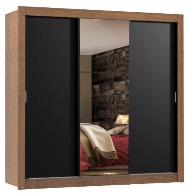 Guarda Roupa 3 Portas de Correr com Espelho 4 Gavetas Madesa