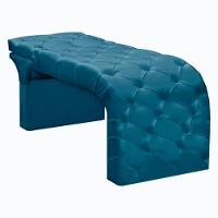 Maca Estofada Estética Cílios Regulável Spa Veludo Anitta Cor:azul Turquesa - 6