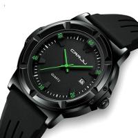 Relógio Masculino Casual De Quartzo Analógico Pulseira De Silicone à Prova D'água Verde - 2