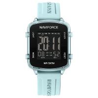 Relógio Unissex Digital Esportivo á Prova D´agua Pulseria Silicone Tela Display Lcd Casual Azul Claro - 1