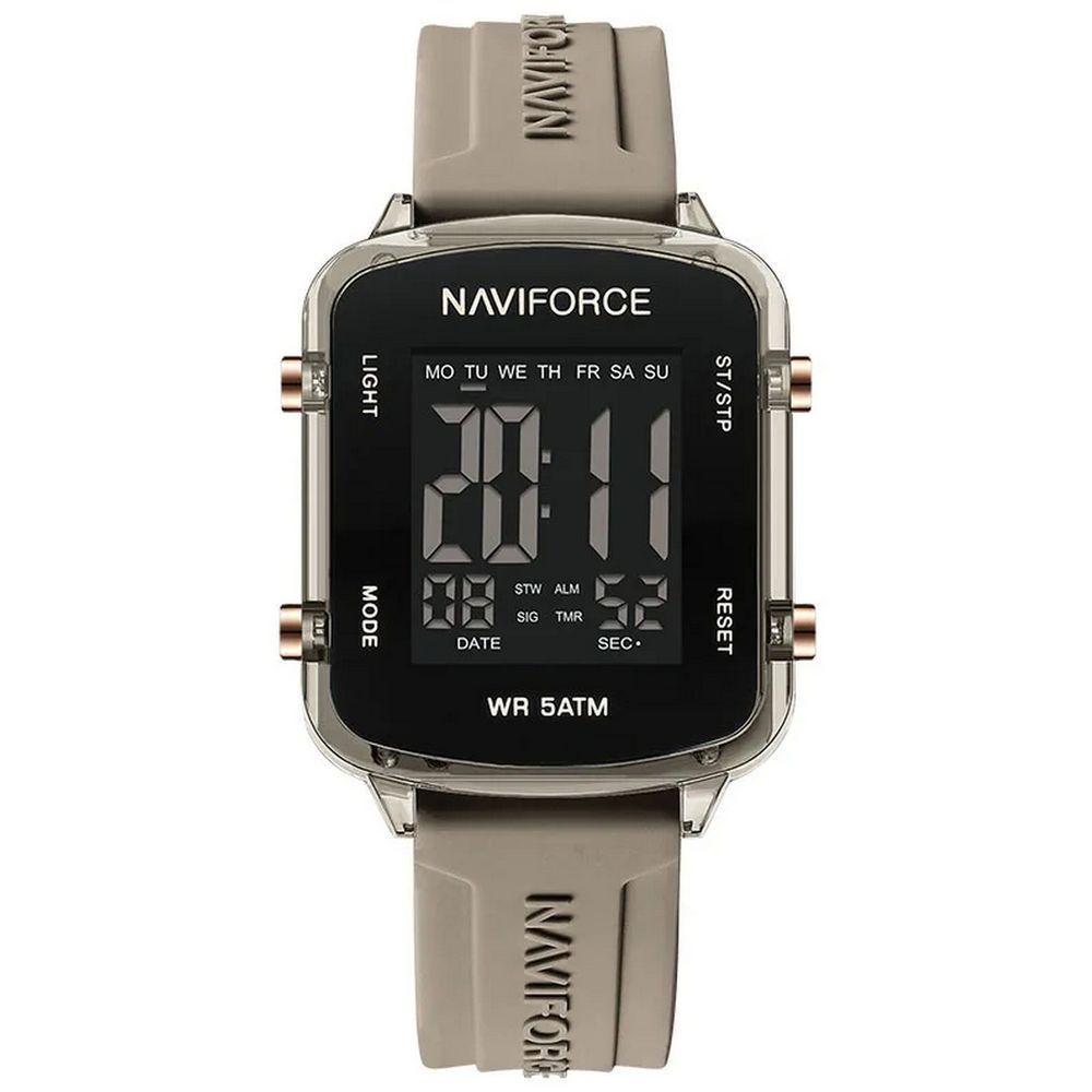 Relógio Unissex Digital Esportivo á Prova D´agua Pulseria Silicone Tela Display Lcd Casual Marrom - 1