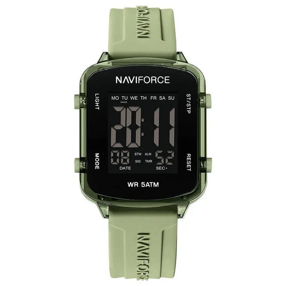 Relógio Unissex Digital Esportivo á Prova D´agua Pulseria Silicone Tela Display Lcd Casual Verde - 1