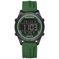 Relógio Feminino Esportivo Tela Lcd Digital Pulseira Silicone Impermeavel 3atm Verde Escuro - 1