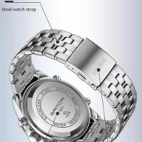 Relógio Multifuncional, Quartzo Eletrônico, Display Duplo 3307 Cinza - 2