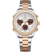 Relógio Feminino Design Coração Quartzo Analógico Lcd Digital Impermeavel Casual Branco - 1