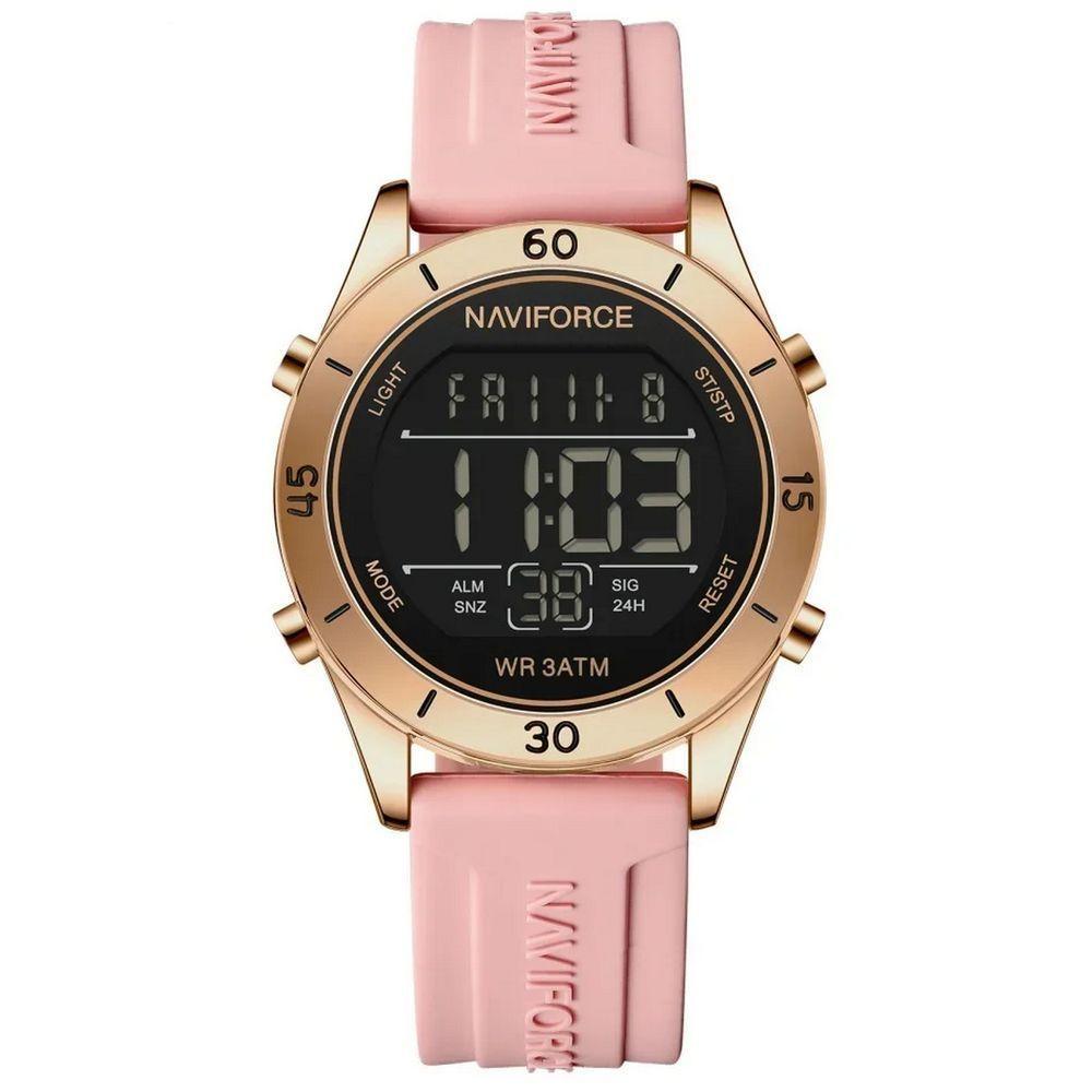 Relógio Feminino Esportivo Tela Lcd Digital Pulseira Silicone Impermeavel 3atm Rosa - 1