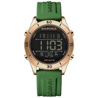 Relógio Feminino Esportivo Tela Lcd Digital Pulseira Silicone Impermeavel 3atm Verde - 1