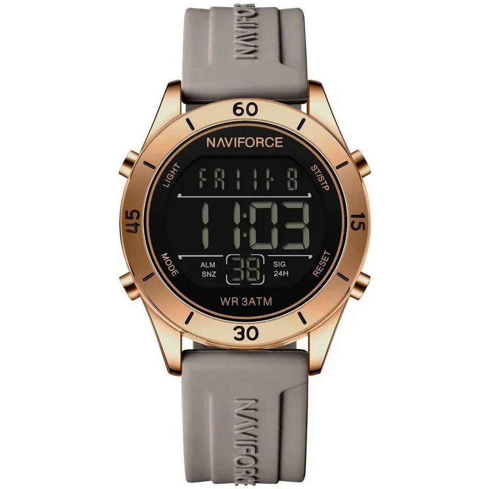 Relógio Feminino Esportivo Tela Lcd Digital Pulseira Silicone Impermeavel 3atm Marrom - 1