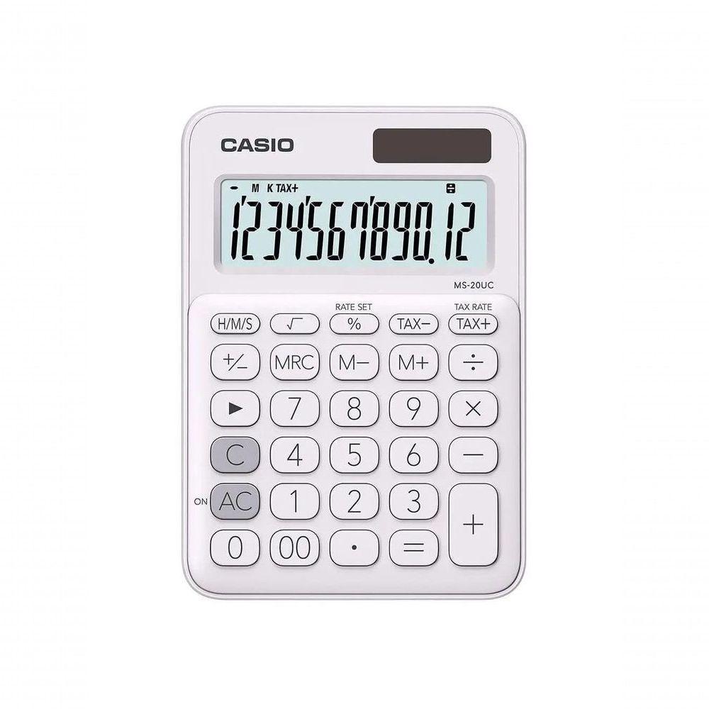 Calculadora De Mesa Casio Branca - Ms-20uc-we-w-dc - 1