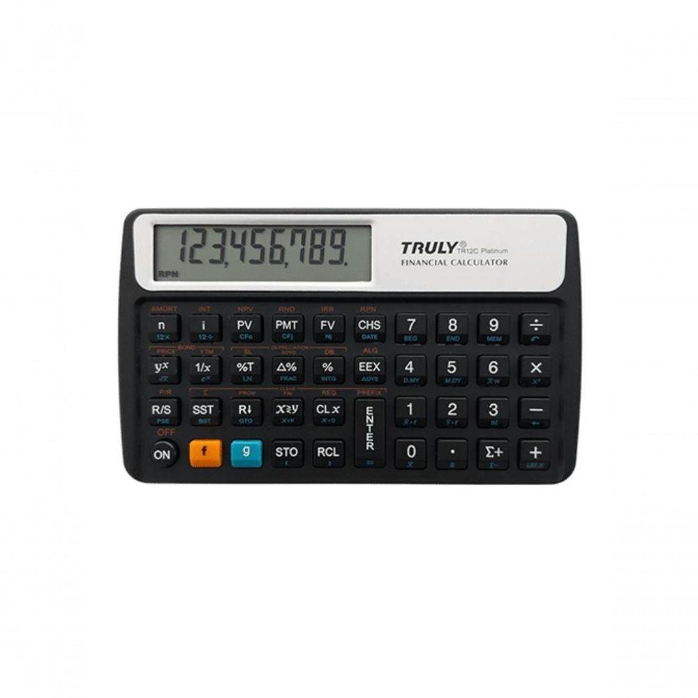 Calculadora Financeira Truly Tr12c Platinum Rpn Algebrica - 1