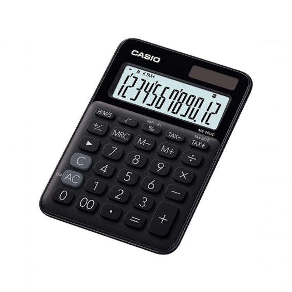 Calculadora De Mesa 12 Dígitos Preta - Ms-20uc-bk-n-dc - 1