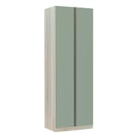 Guarda Roupa 2 Portas 80cm Legno Crema Com Verde Jade - 1