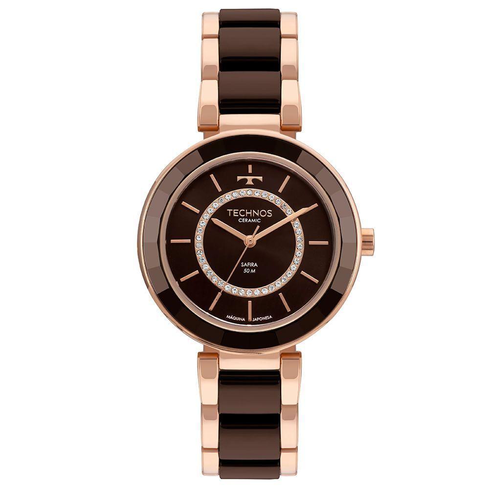 Relógio Technos Feminino Ceramic-saphire Rosé - 2036nay-1m - 1