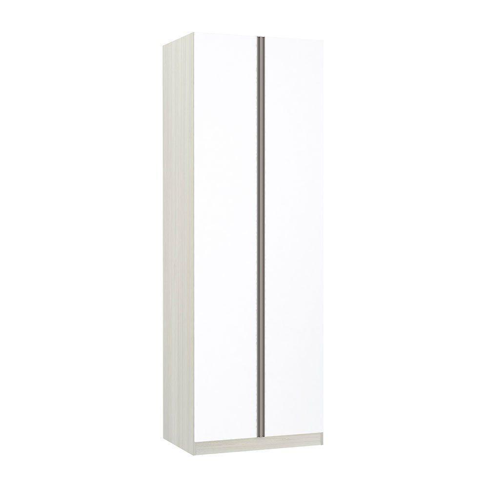 Guarda Roupa 2 Portas 80cm Legno Crema Com Branco Mat - 1