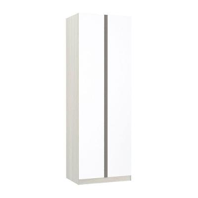 Guarda Roupa 2 Portas 80cm Legno Crema Com Branco Mat